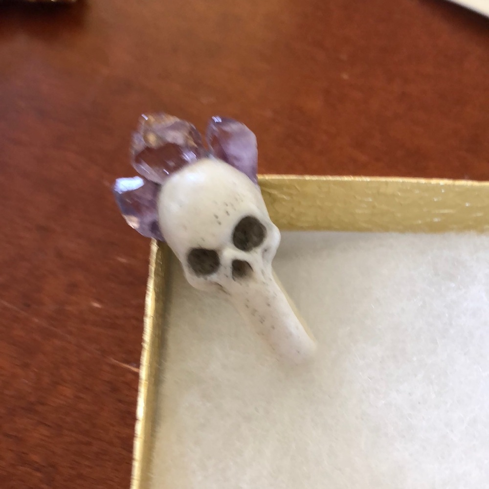 Avant- guard skull ring